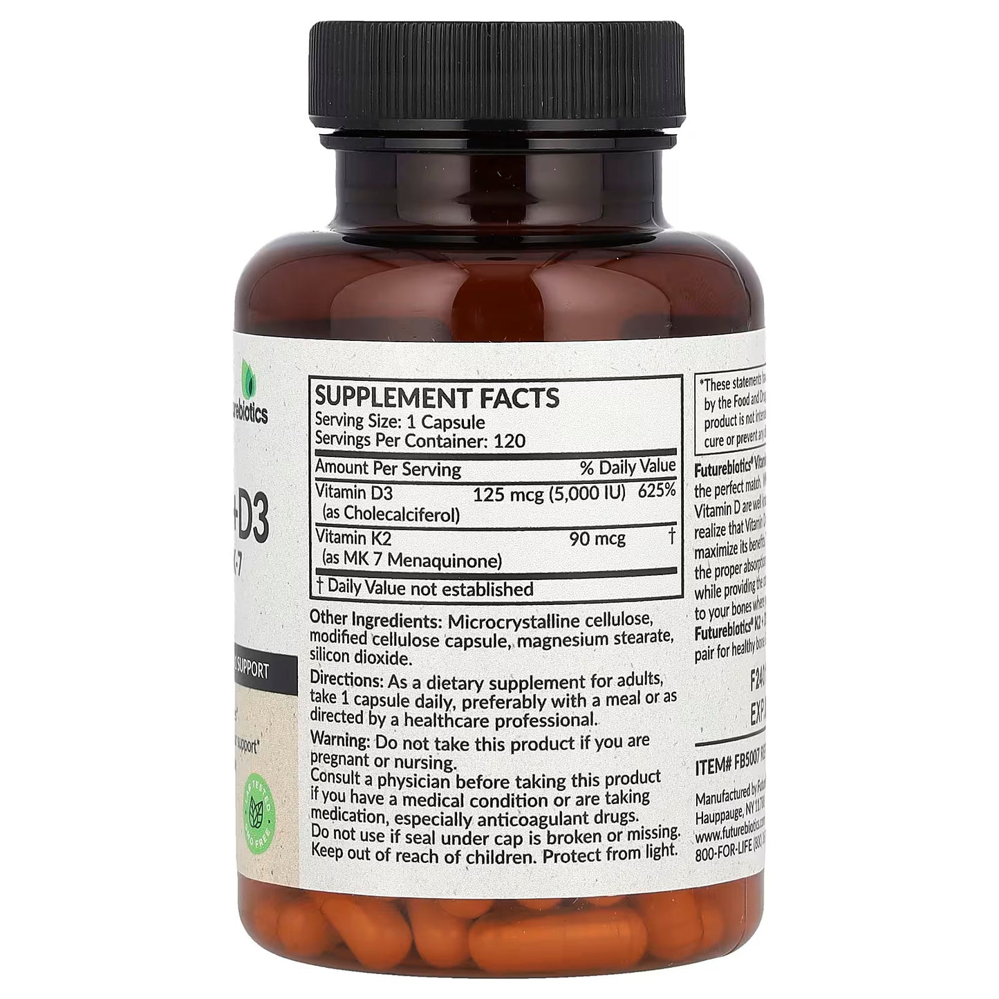 Vitamin K2 + D3 Futurebiotics