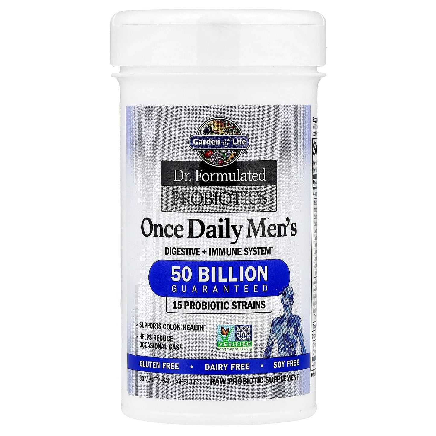 Garden of Life, Dr. Formulated Probiotics, Once Daily Men's, 50 Billion, 30 Vegetarian Capsules
2