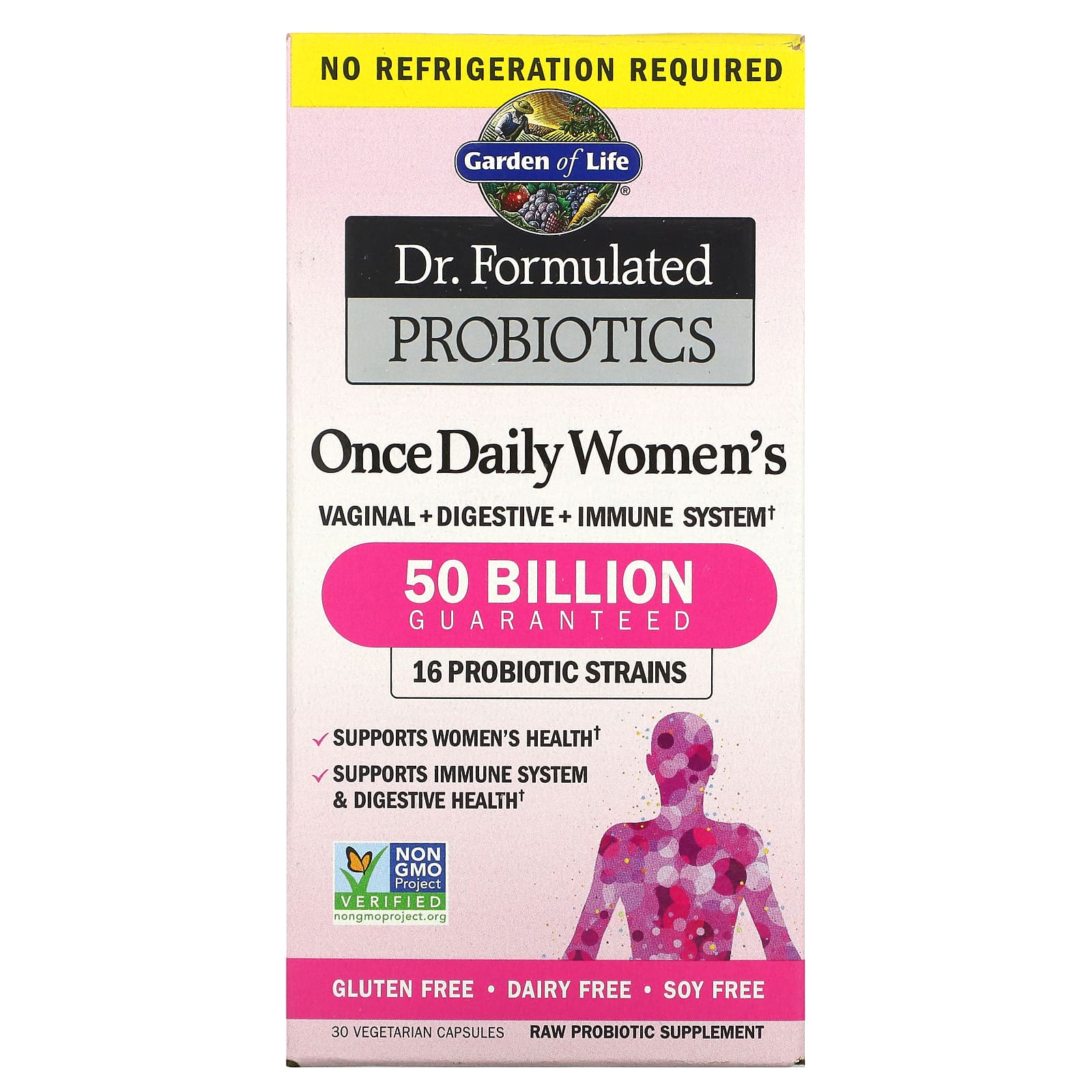 Garden of Life, Dr. Formulated Probiotics, Once Daily Women's, 50 Billion, 30 Vegetarian Capsules
