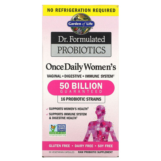 Garden of Life, Dr. Formulated Probiotics, Once Daily Women's, 50 Billion, 30 Vegetarian Capsules
